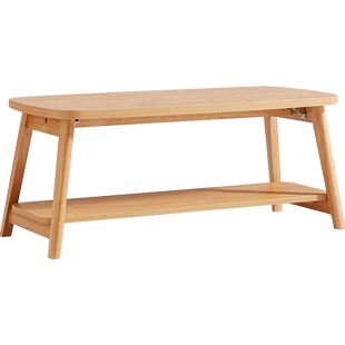 林氏儿童原木风可折叠茶几小户型客厅家用2025新款小桌子林氏木业