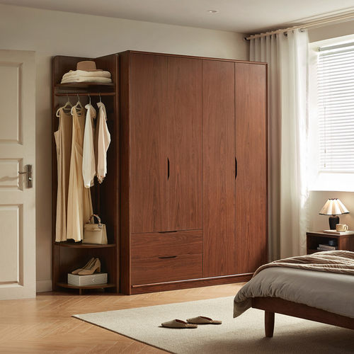 林氏儿童复古风衣柜家用小型木业