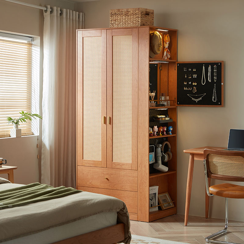 林氏家居藤编衣柜新款2024爆款