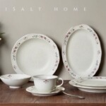 Grandma's复古粉黛系列碗盘杯精致花边菜盘沙拉牛排盘饭碗咖啡杯