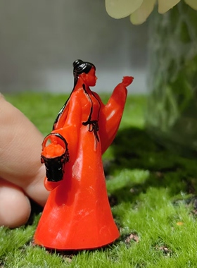 2026春晚同款美女微景观江湖故人3D打印小树脂微缩物模型紫霞仙子