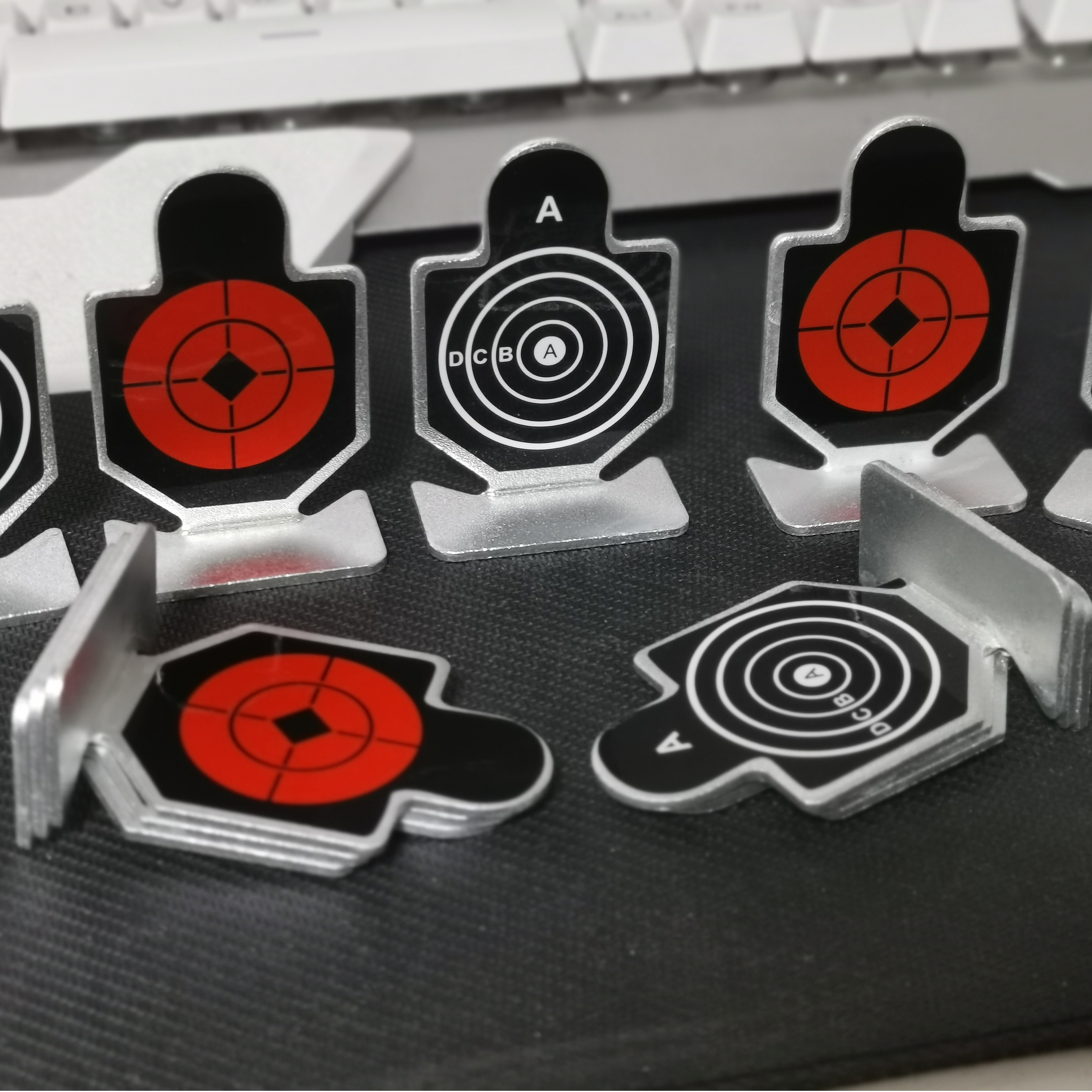 软弹ipsc美式铝制标靶ner玩具软弹枪金属标靶ipsc竞技射击靶