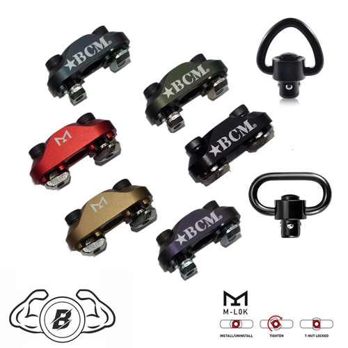 【BCM背带扣】M-LOK快拆式战术鱼骨头背带环M4金属QD扣 儿童玩具