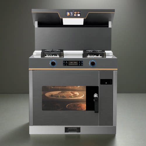 光波蒸烤集成灶家用大火力多功能抽油烟机