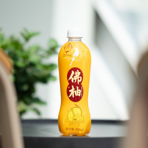 【普陀山同款】提福佛柚果汁气泡水450ml*5瓶