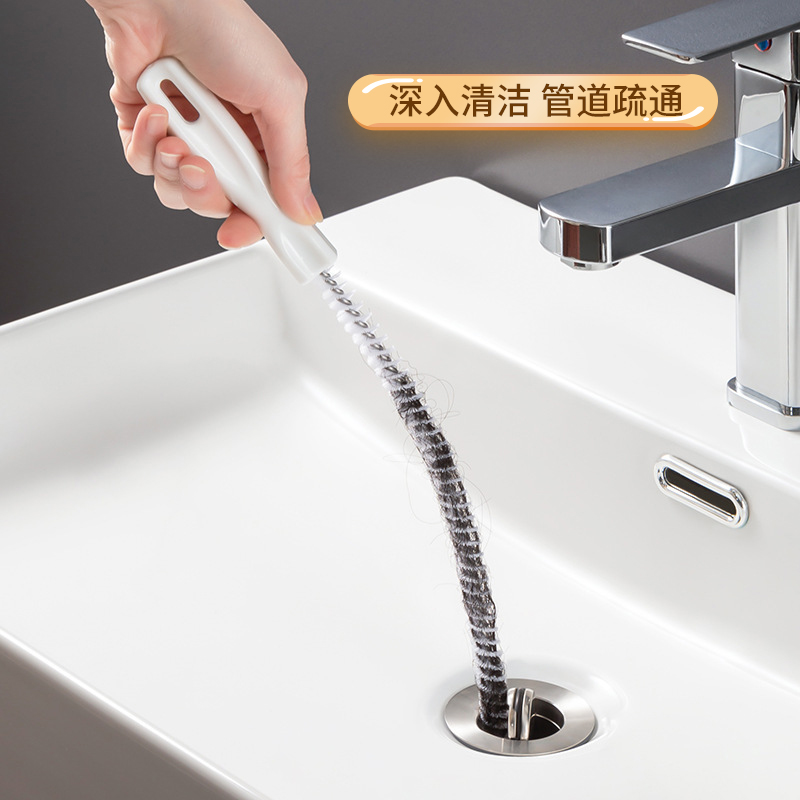 管道疏通器下水道毛发清理刷