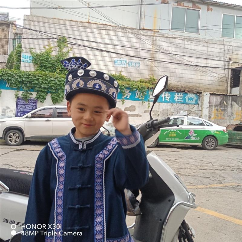 贵州布依族苗族壮族土家少数小数民族服装配饰男士头饰表演帽子