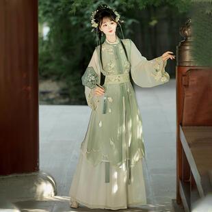 凤鸣銮原创汉服明制改良长比甲对襟立领长衫日常春夏款