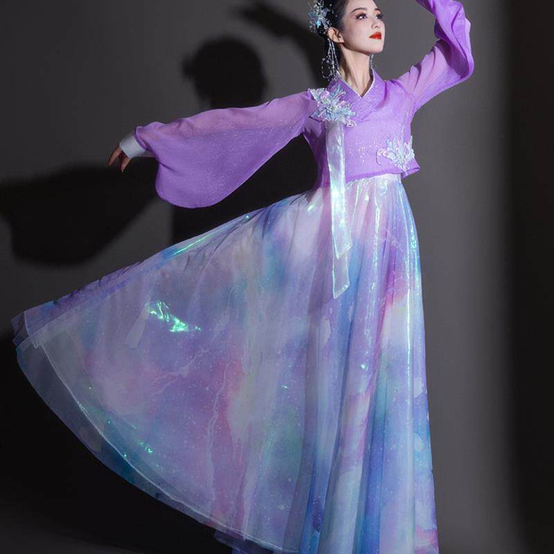 韩国舞蹈服装女性表演服装成人2024新扇舞少数民族延吉韩服