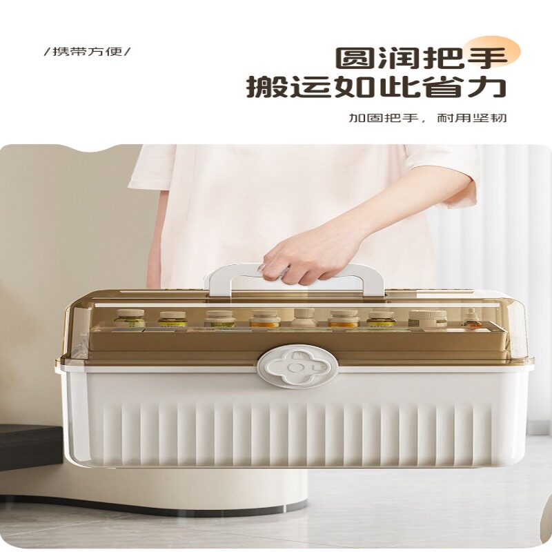 药箱家用大容量超大号分类收纳盒分格家庭装多层医疗箱透明便携式