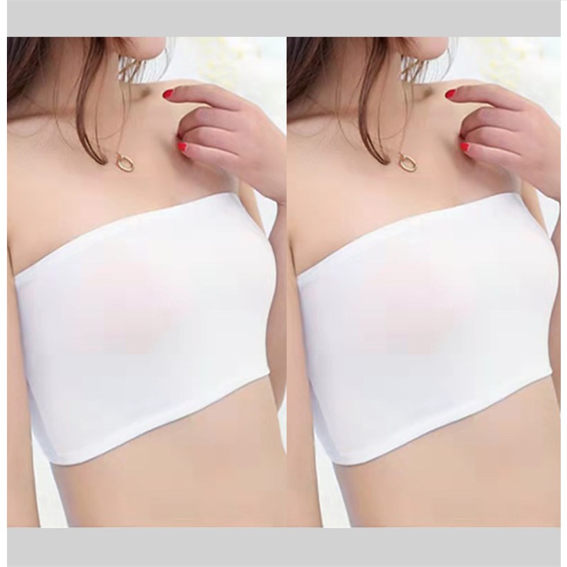 婵率无肩带文胸薄款夏季无痕胸罩防滑隐形聚拢内衣女大胸显小抹胸