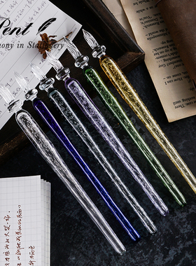 日本Pent x 松村玻璃工房纯手工制作笔杆笔尖蘸水笔玻璃笔硼硅酸玻璃