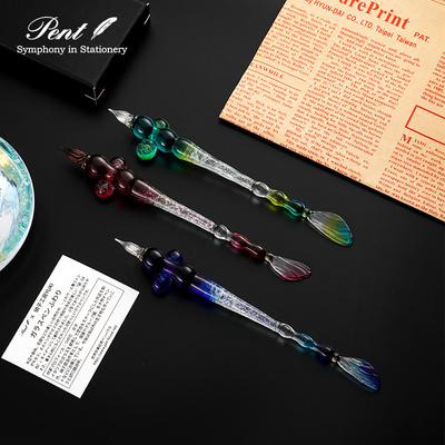 Pent硝子工房YUKI玻璃笔翅膀笔