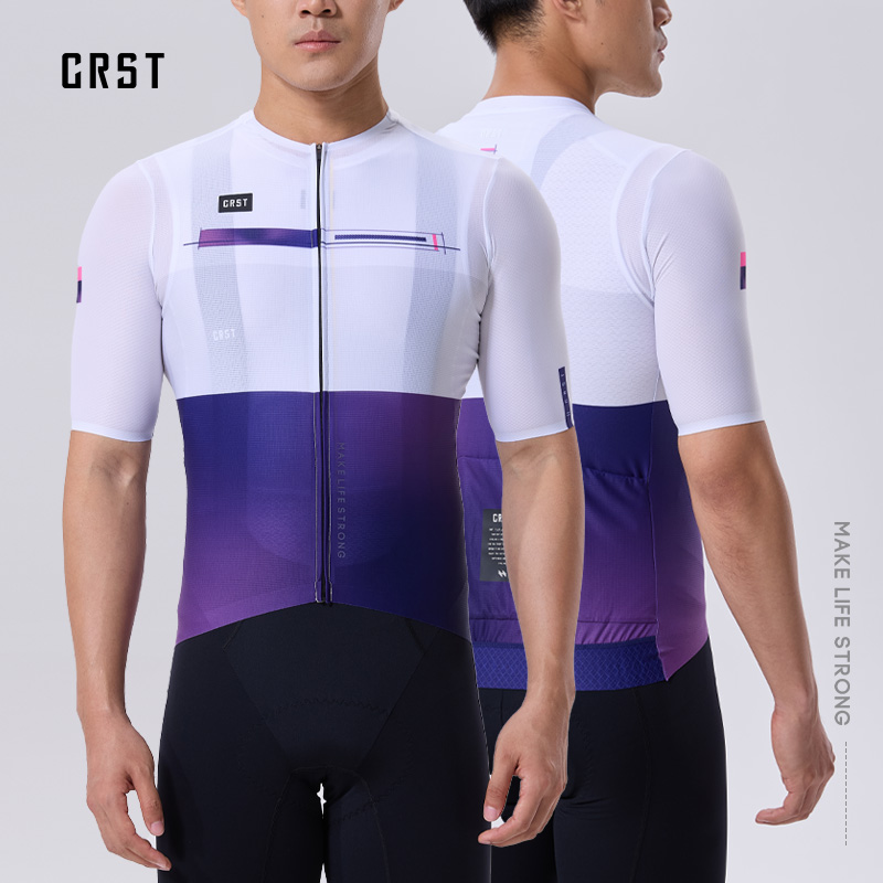 CRST夏季公路车竞技骑行短袖透气