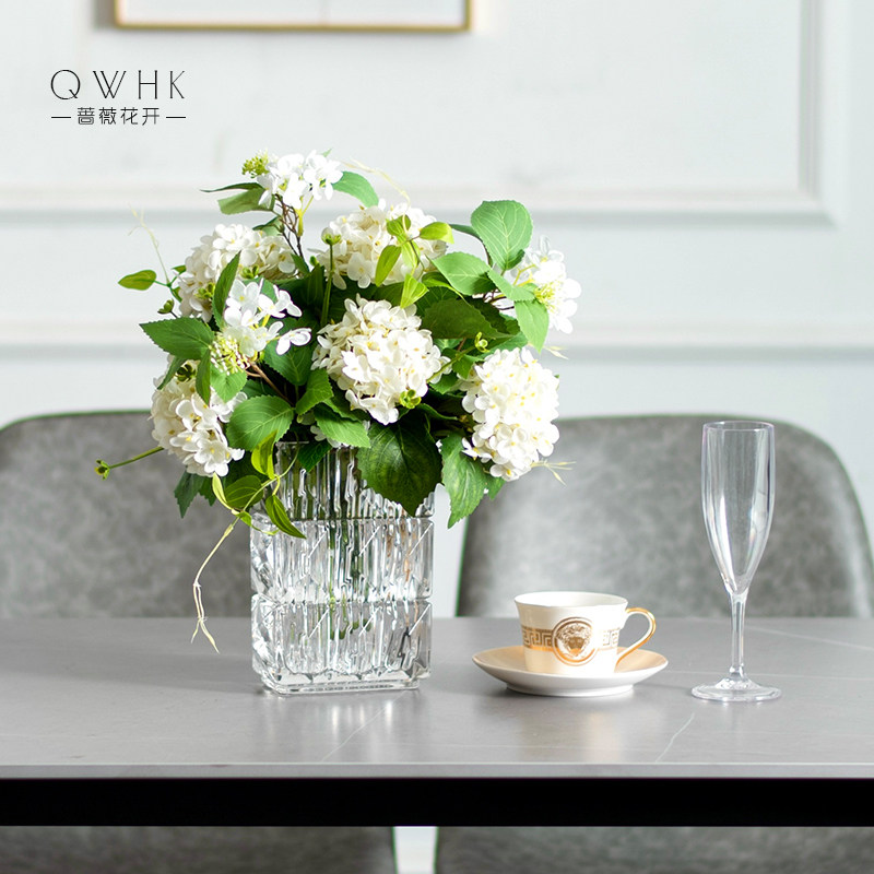 绣球花仿真花束假花摆件客厅餐桌摆设床头柜电视柜玄关装饰花高端,家居饰品,仿真花/假花,淘宝优惠券,粉丝福利购,淘宝优惠卷