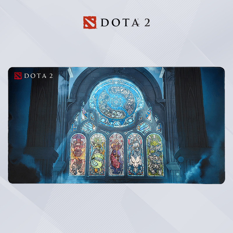 DOTA2 TI周边刀塔国际邀请赛浮光殿堂主题鼠标垫办公桌垫防滑锁边