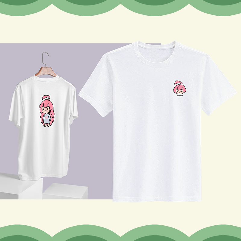 虚拟偶像 夏日清风双面印花T恤夏季周边龙姬永恒娘完美世界