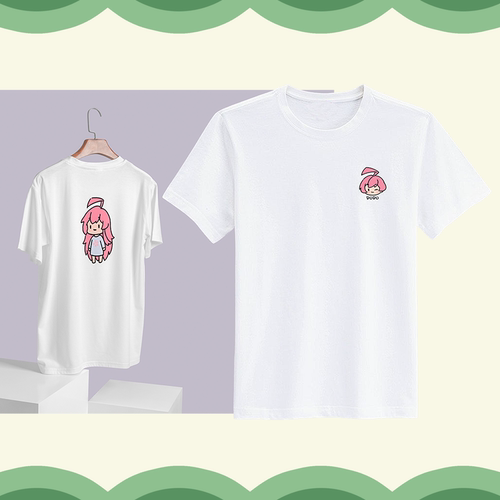 虚拟偶像 夏日清风双面印花T恤夏季周边龙姬永恒娘完美世界