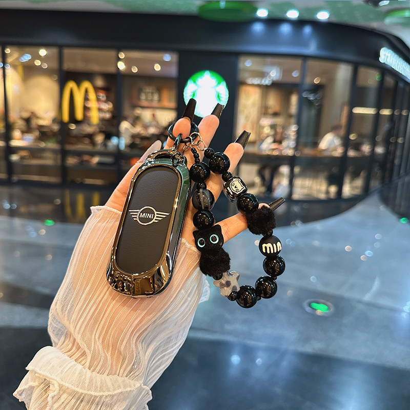 适用新款宝马mini钥匙套新能源countryman壳cooper扣电动迷你高档