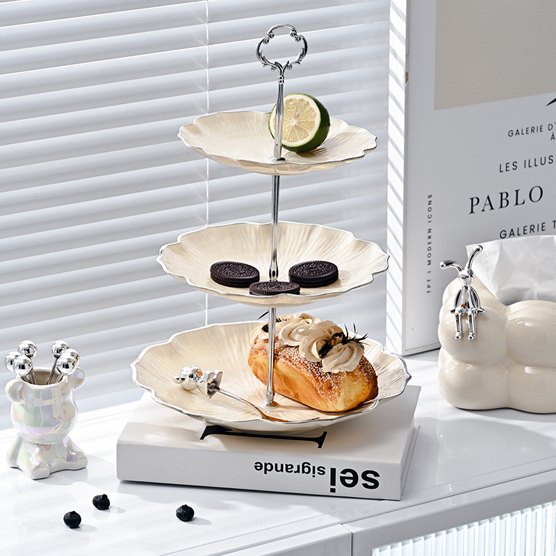 轻奢果盘家用前台摆放零食盘