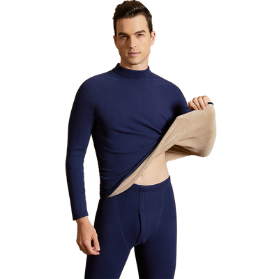 玫纱娇加绒加厚男士保暖套装