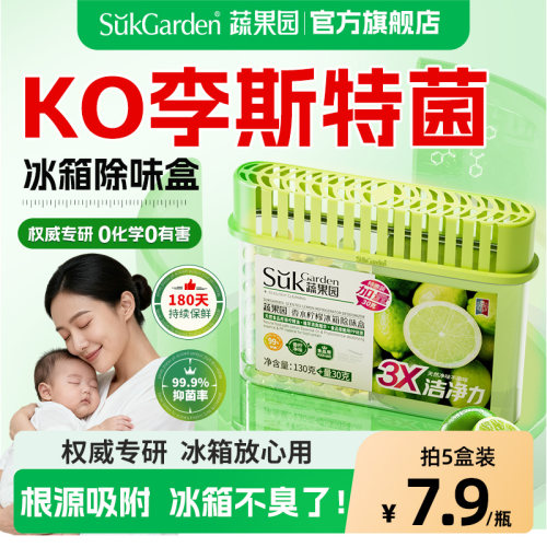 蔬果园冰箱除味剂家用清洁去除异味除味盒除臭去味净化神器活性炭