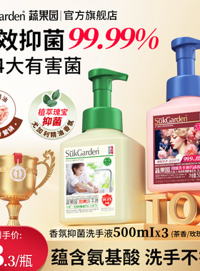 蔬果园茶香泡泡洗手液泡沫型儿童家用正品专用官方旗舰店补充装