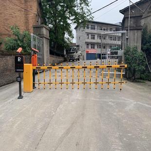 道闸八角识别停车场栏杆车牌系统小区门禁起落杆智能道闸一体机杆