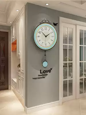 Nordic creative clock wall clock Living room fashion household silent quartz clock personality decoration table wall-mounted simple clock