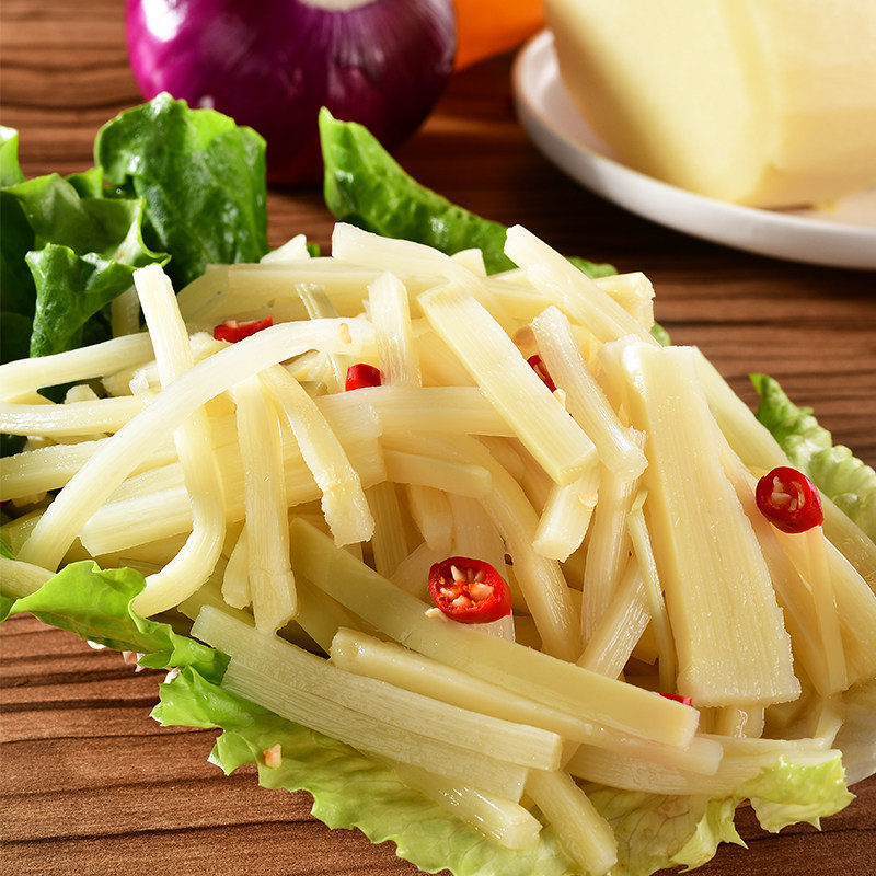 下饭笋丝清水笋丝小竹笋尖嫩春笋丝现挖农家笋丝800g*3包共2400g