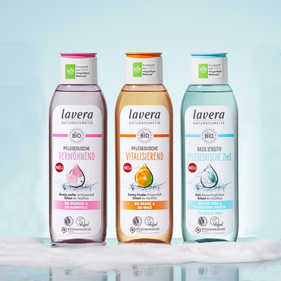 德国lavera有机玫瑰沐浴露滋润保湿250ml洗发水二合一