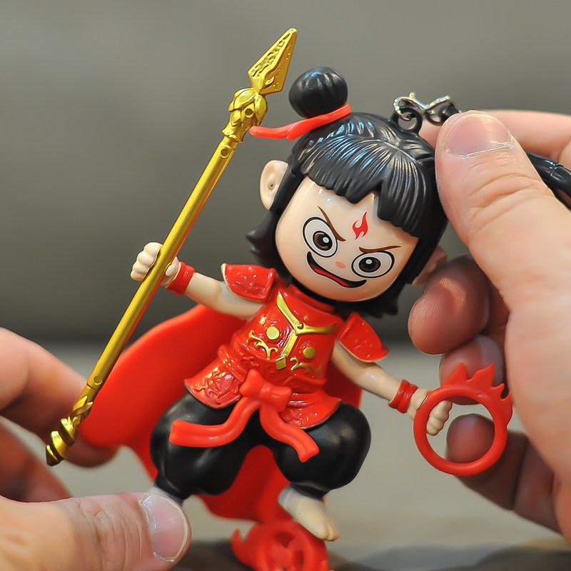 正版哪咤变脸娃娃玩具公仔汽车小挂件儿童玩偶手办魔童书包钥匙扣,玩具/童车/益智/积木/模型,创意/整蛊玩具,淘宝优惠券,粉丝福利购,淘宝优惠卷