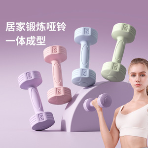 女士瑜伽哑铃1-5kg懒人运动健身器材练臂肌哑铃家用一对小哑铃