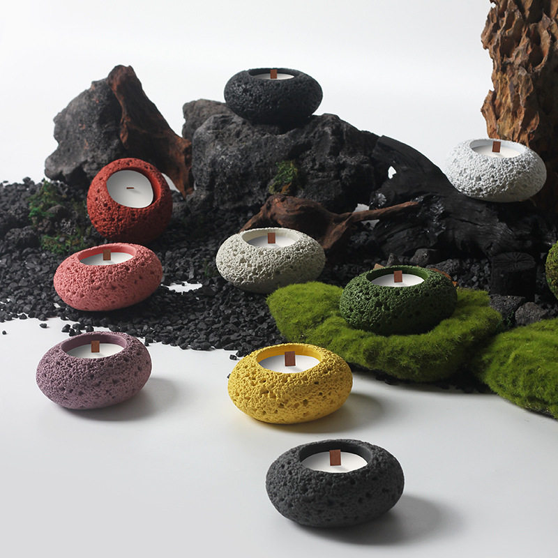 北欧简约陶瓷家用香薰蜡