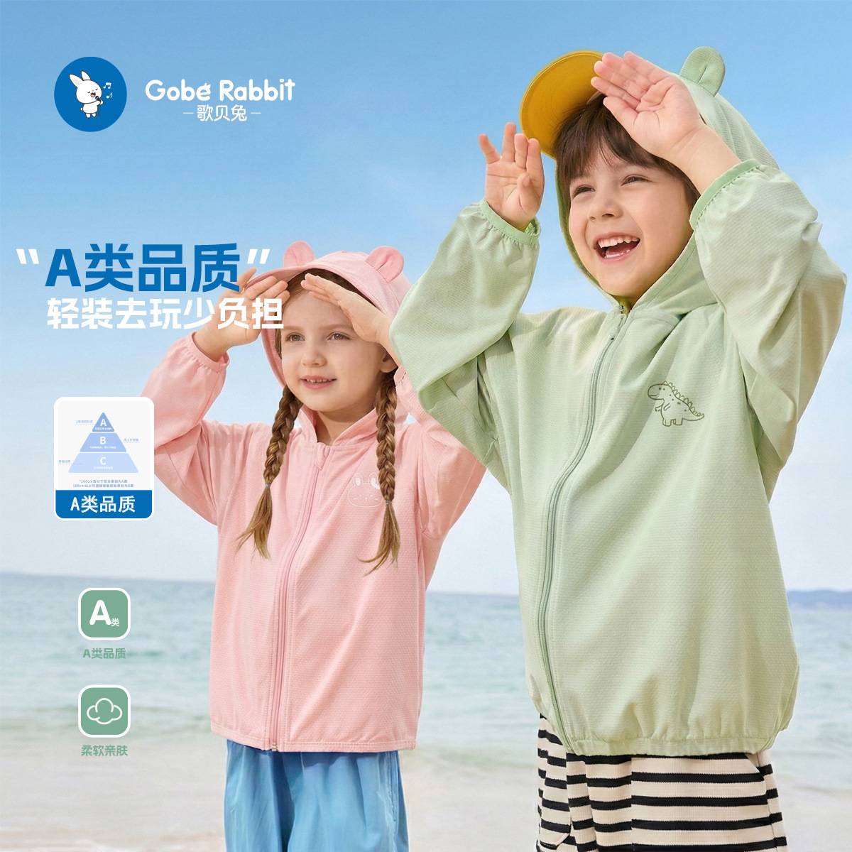 2026儿童防晒衣防紫外线速干婴儿男女宝宝春夏季外套透