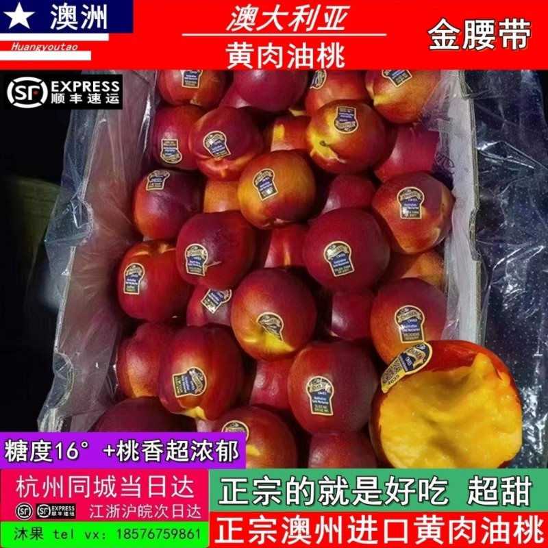 澳洲进口金腰带黄肉油桃