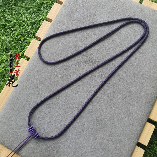 简约男女款手工编织挂脖佛牌项链碧玉佩吊坠挂件挂绳紫水晶舒俱来