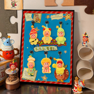 星星人搪胶挂件趣味收纳