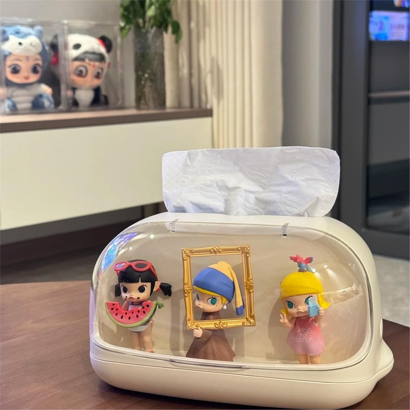 儿童桌面纸巾盒baymol手办