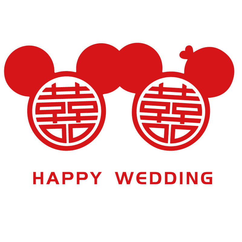 特大婚礼摄影跟拍喜字玻璃贴纸