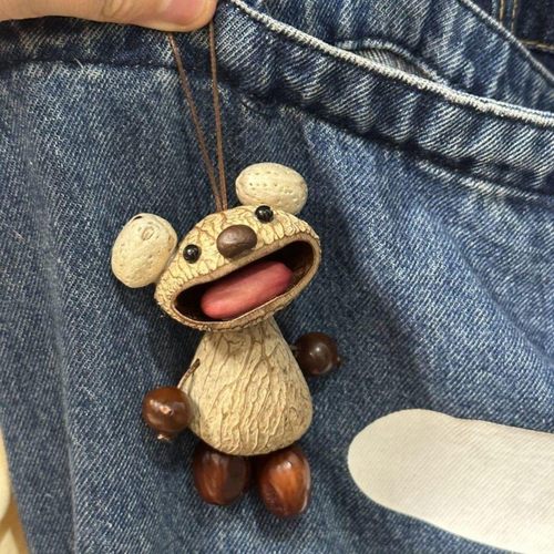 踏屿天然印尼黑果壳风铃挂件可爱diy艺术感风铃水铃挂饰品送朋友