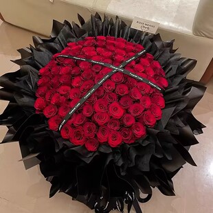 99朵玫瑰鲜花快递同城生日花束求婚上海北京广州全国配送女友礼物