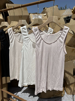 A4出口日单！超薄款裸感背心 外贸大码冷感速干打底吊带 防走光