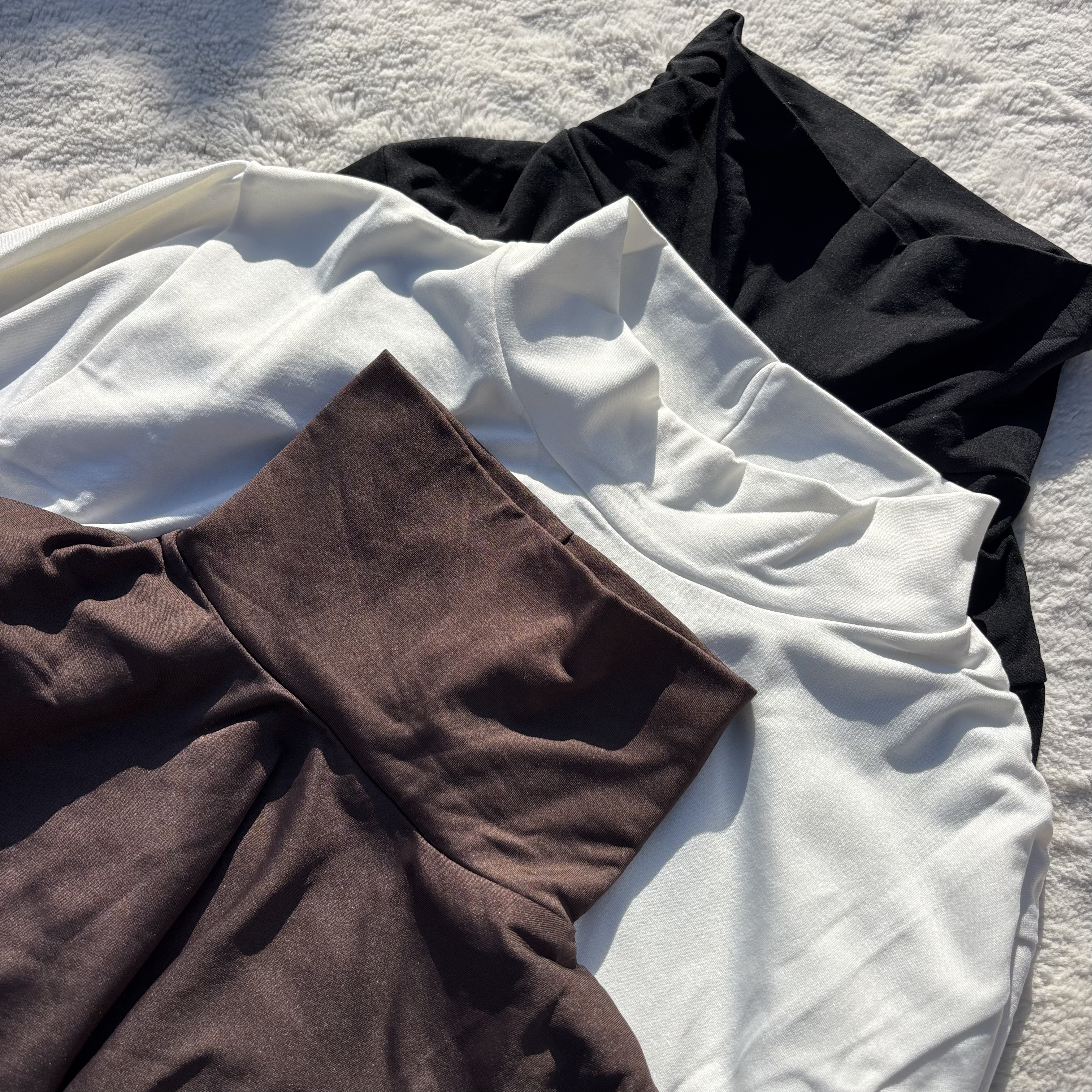 自发热一体绒！外贸日单女秋冬高领打底衫修身纯色加绒保暖秋上衣