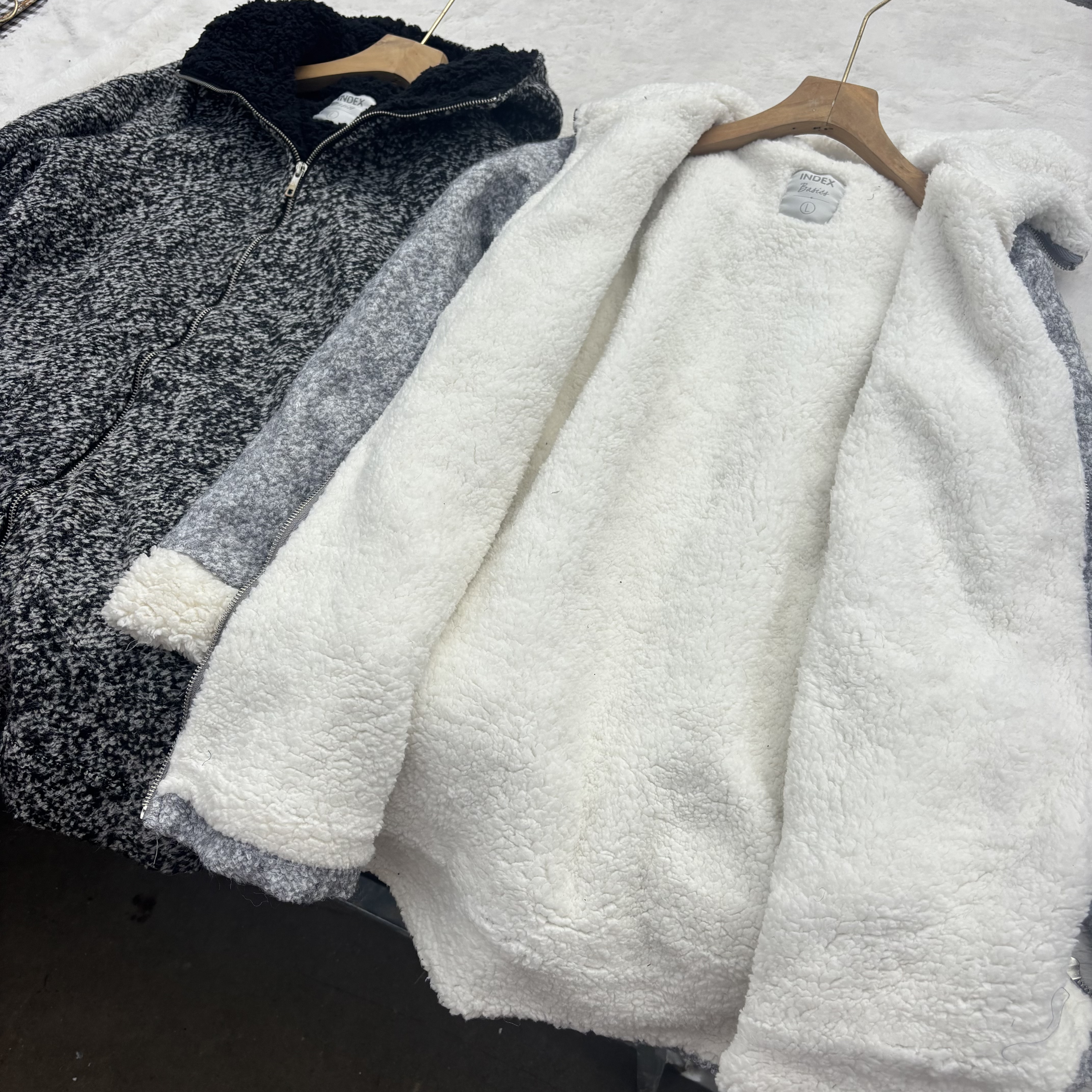 漂亮国贵牌！外贸女士秋冬连帽加厚羔毛大衣羔羔绒保暖棉衣服外套