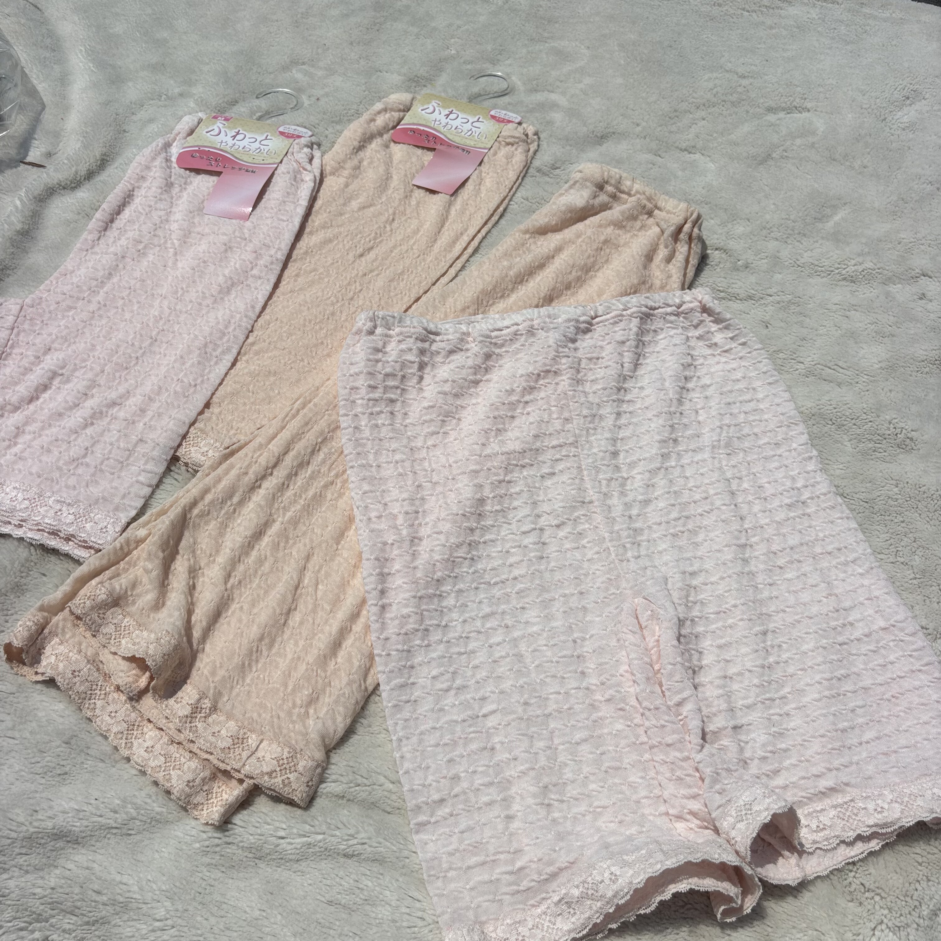 10%麻！泡泡纱！外贸日单超舒服女高腰安全裤 防走光3分5分打底裤