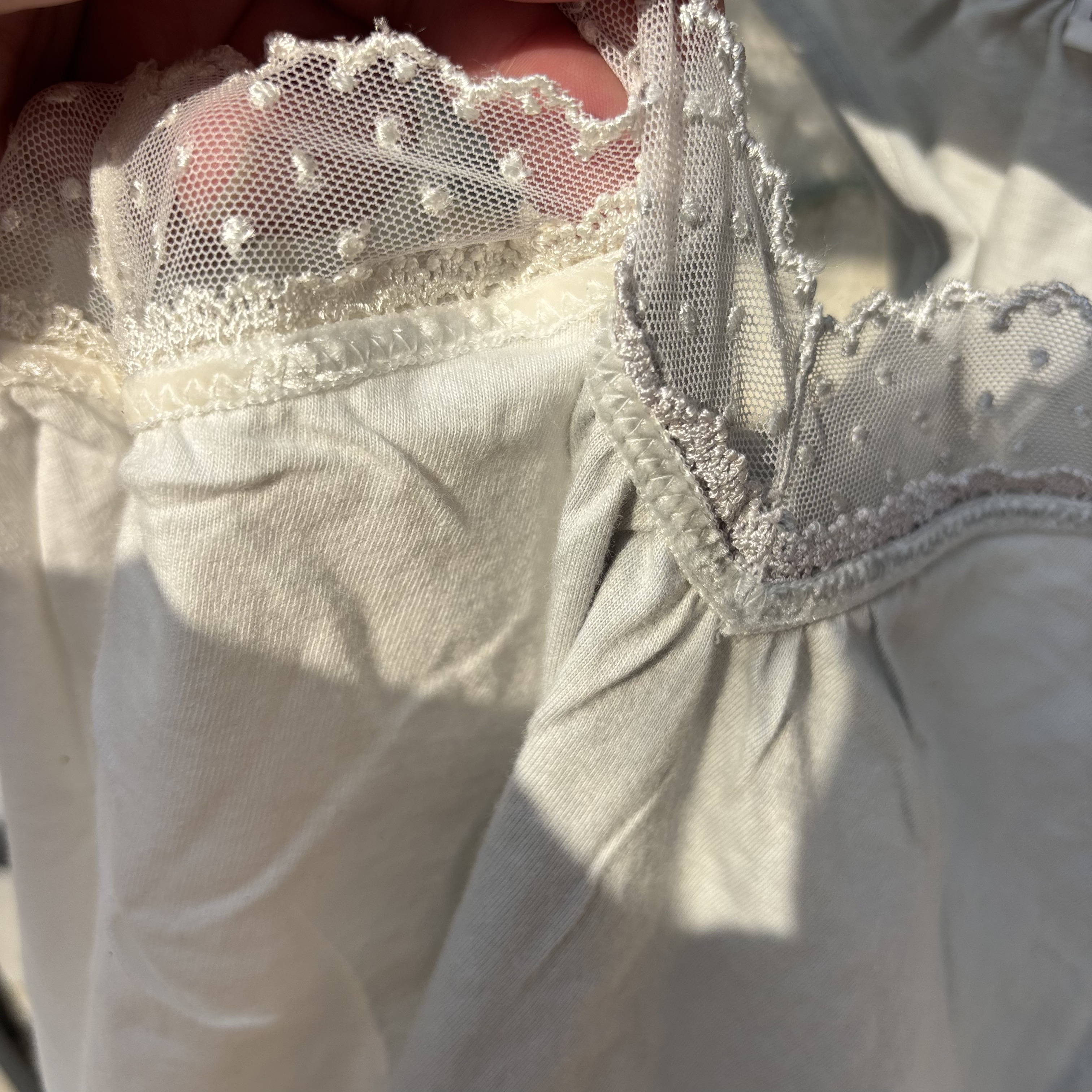 母鸡！100%全棉！外贸日单女纯棉蕾丝花边v领小吊带打底上衣背心