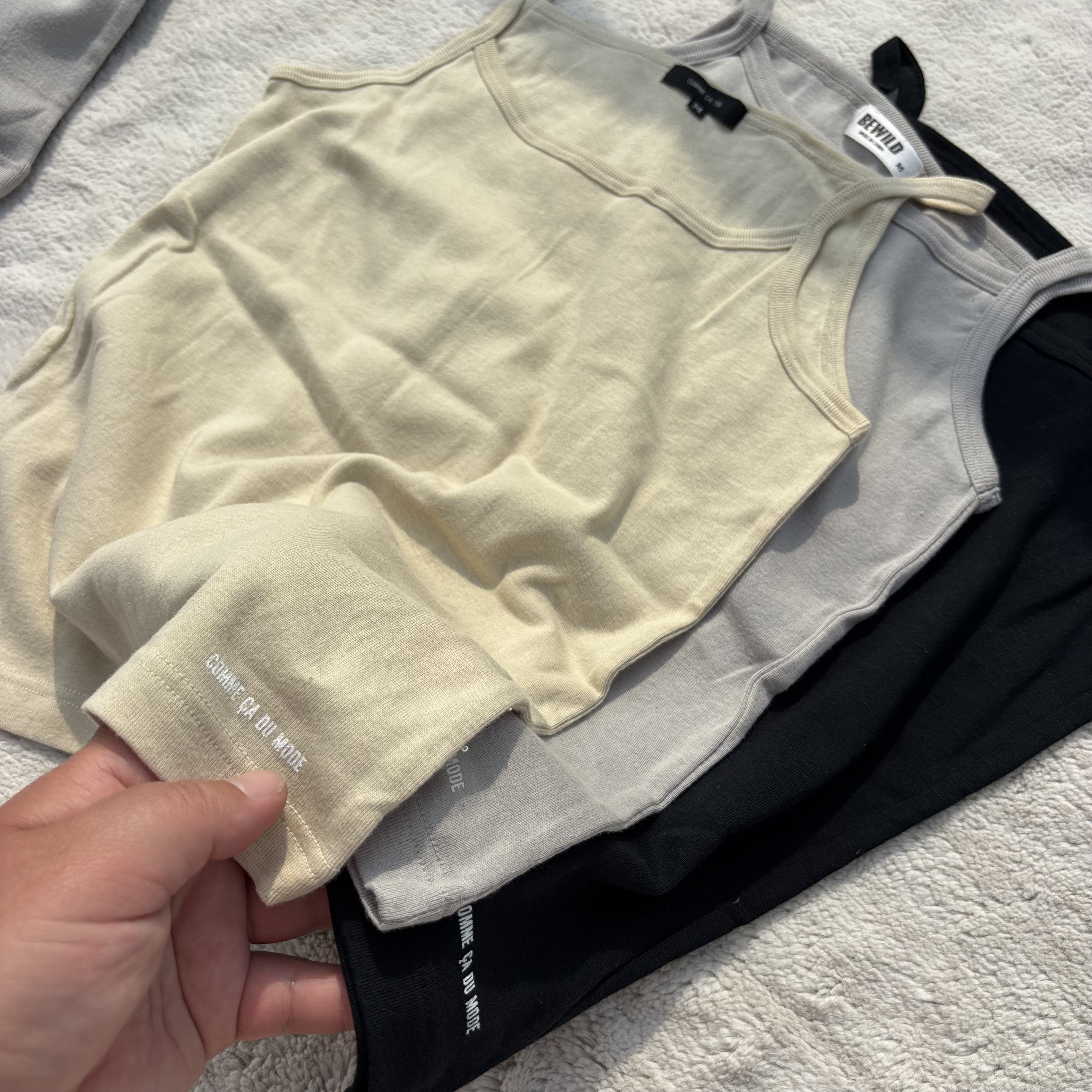 100%有机全棉！外贸日单女士纯色基础简约纯棉吊带修身款打底背心