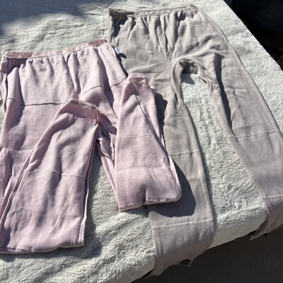 护腰+护膝。外贸日单女士纯棉蕾丝花边3分5分7分打底裤秋裤保暖裤