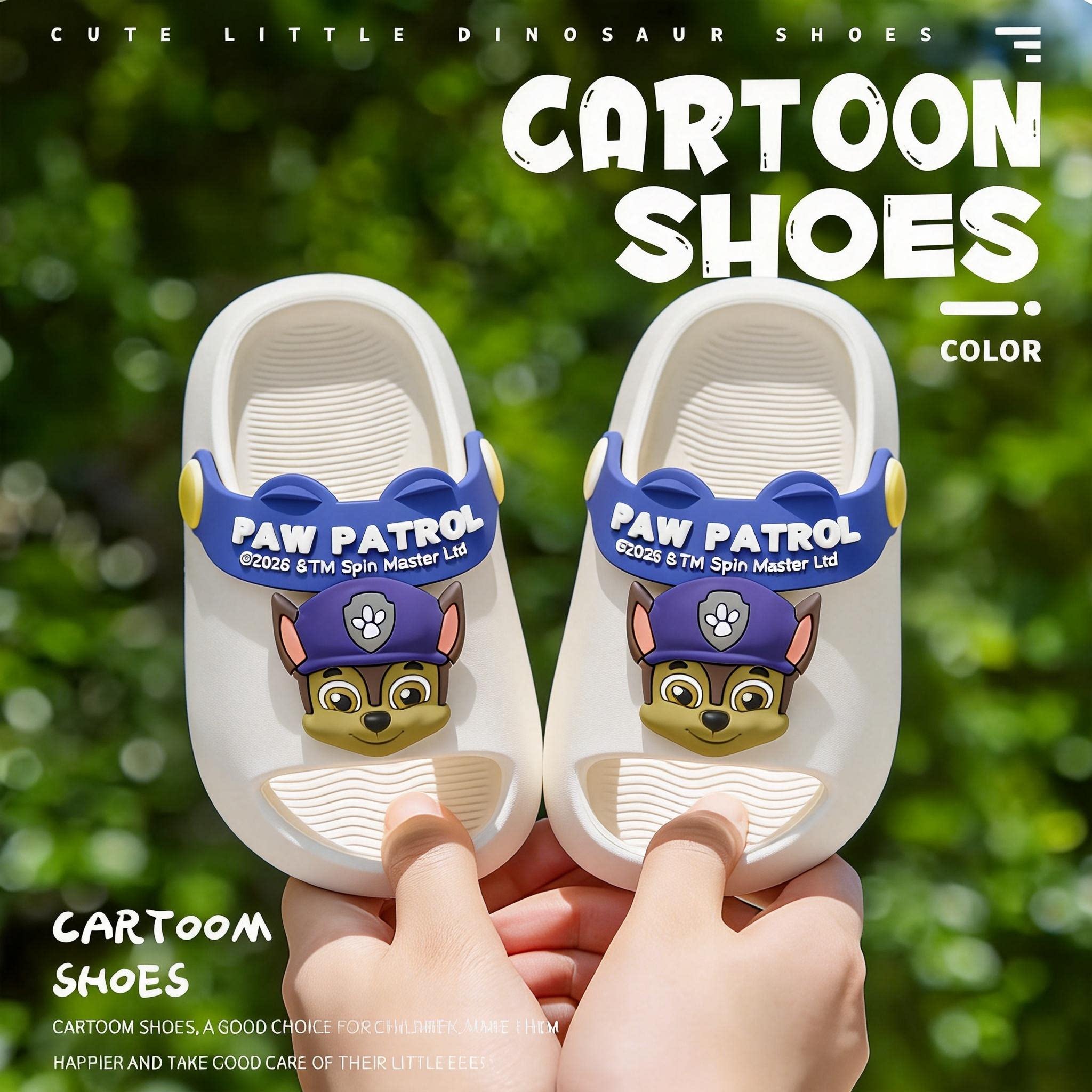 汪汪队宝宝拖鞋男童夏季卡通阿奇室内防滑家居洗澡婴幼儿小孩凉鞋